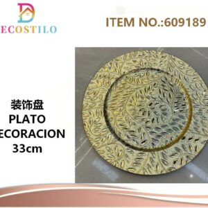6 platos base 33 cm