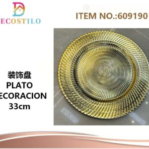 6 platos base 33 cm