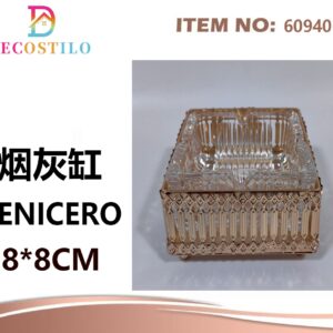 cenicero de cristal 8*8 cm