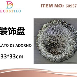 12 platos decorativos 33 cm