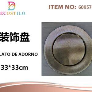 12 platos decorativos 33*33 cm