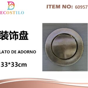 12 platos decorativos 33*33 cm