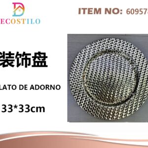 12 platos decorativos 33*33 cm
