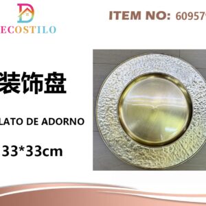 12 platos decorativos 33*33 cm