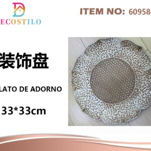 12 platos decorativos 33 cm