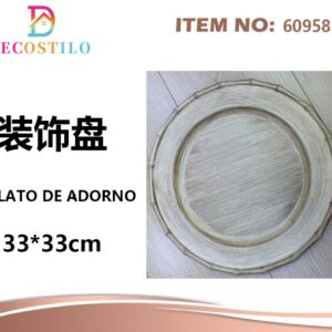 12 platos decorativos 33*33