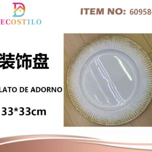 12 platos decorativo 33*33 cm