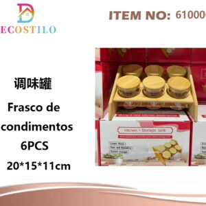 frasco de condimento 6 pcs 20*15*11 cm