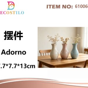 12 ADORNOS DE CERAMICA 7.7*7.7*13 CM