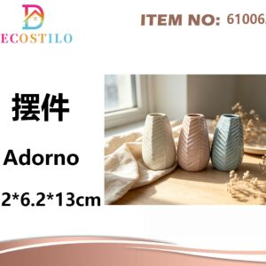 12 ADORNOS DE CERAMICA 6.2*6.2*13 cm