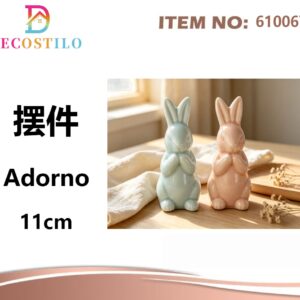 12 CONEJITOS DE CERAMICA 11 CM