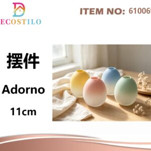 12 ADORNOS DE MESA, 11 CM