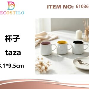 PACK 12 TAZAS DE PORCELANA
