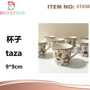 PACK DE 12 TAZAS DE CERAMICA